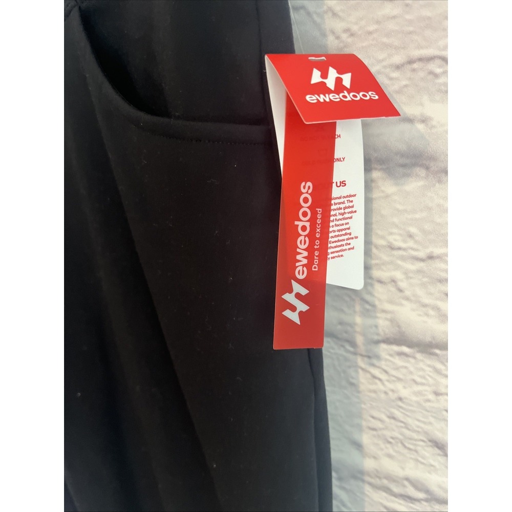 Ewedoos NWT Women's Athleisure Black Leggings Yoga Stretch Pants Size Medium - Picture 3 of 10